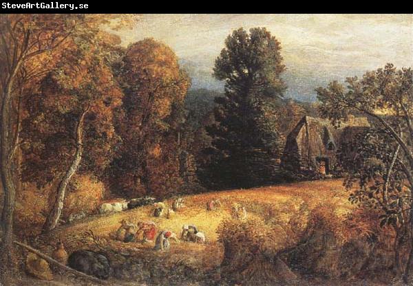 Samuel Palmer The Gleaning Field